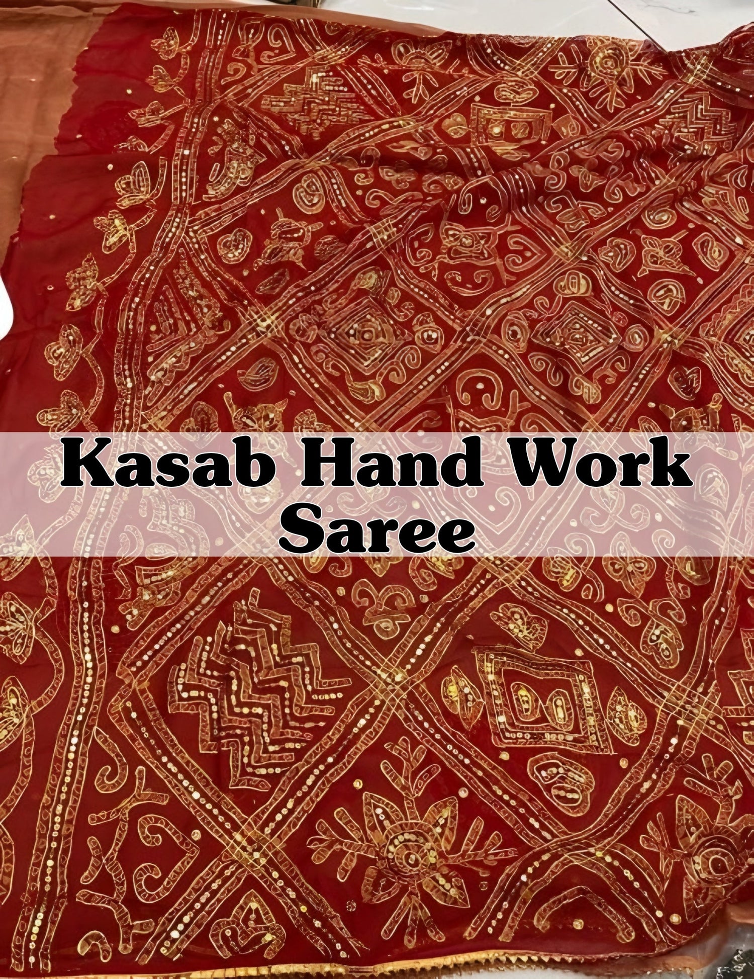 Kasab Work Jamnagari Saree